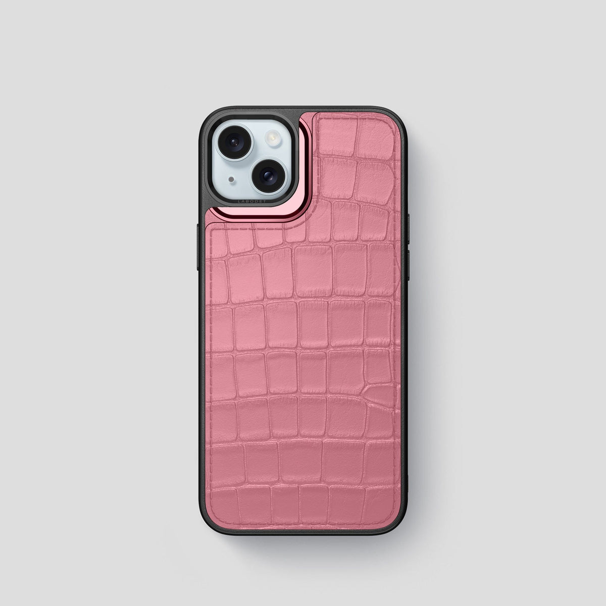 Pink iPhone 15 Sport Case Alligator -1 | Pink