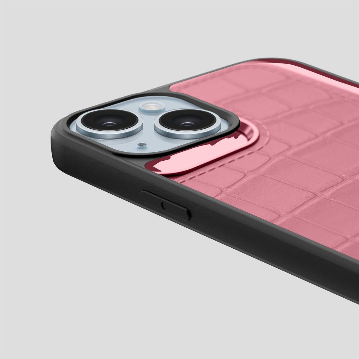 Pink iPhone 15 Sport Case Alligator -6 | Pink