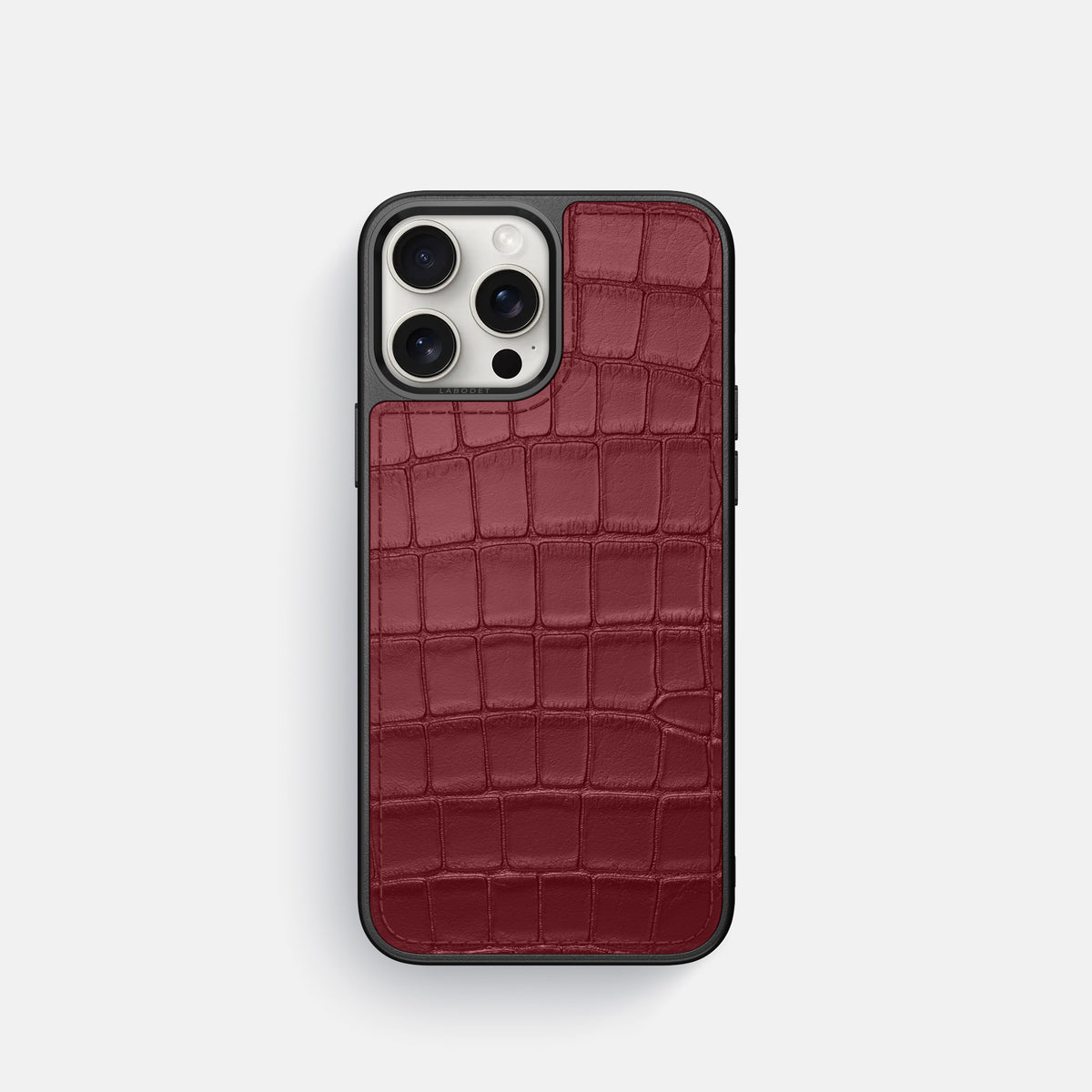 Burgundy iPhone 16 Pro Sport Case Alligator -1 | Burgundy