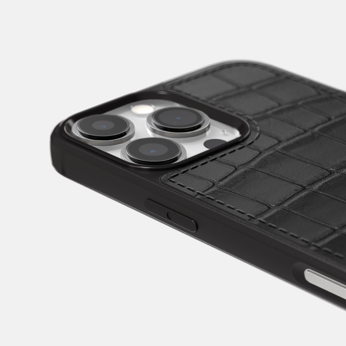 Black iPhone 16 Pro Sport Case Alligator -6 | Black