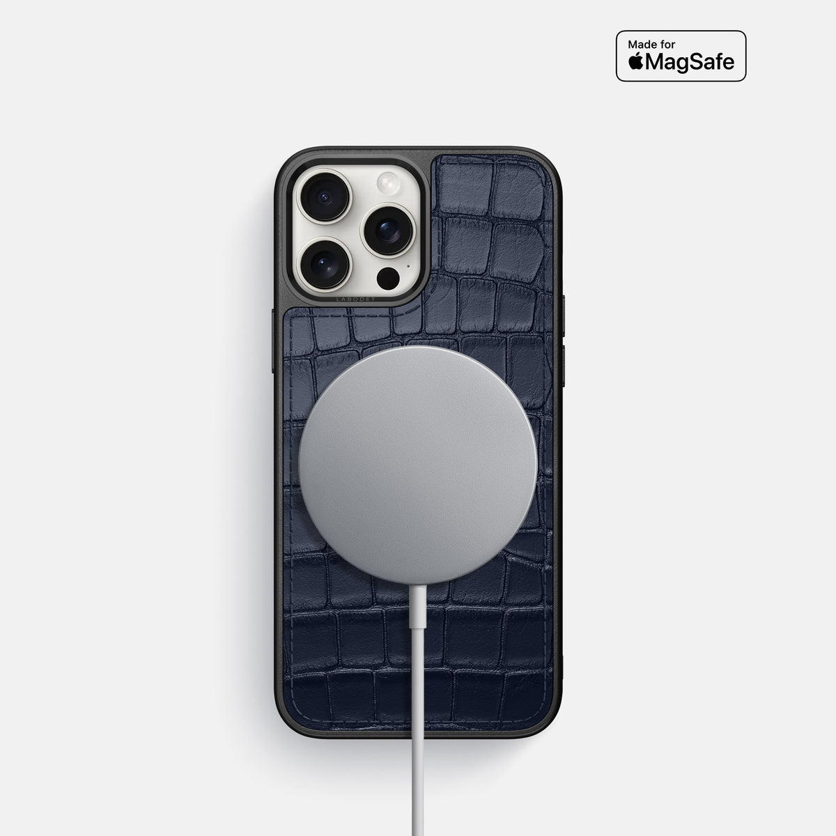 Navy Blue iPhone 16 Pro Sport Case Alligator -5 | Navy-Blue