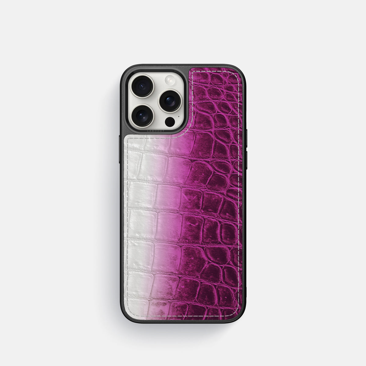 Fuchsia iPhone 16 Pro Sport Case Himalayan Crocodile -1 | Fuchsia