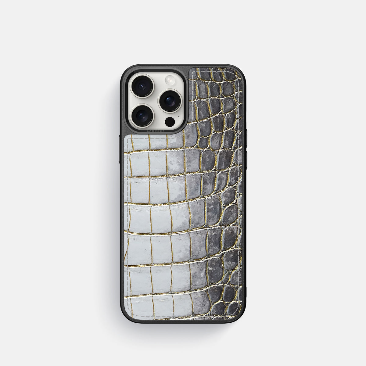 Gold iPhone 16 Pro Sport Case Himalayan Crocodile -1 | Gold