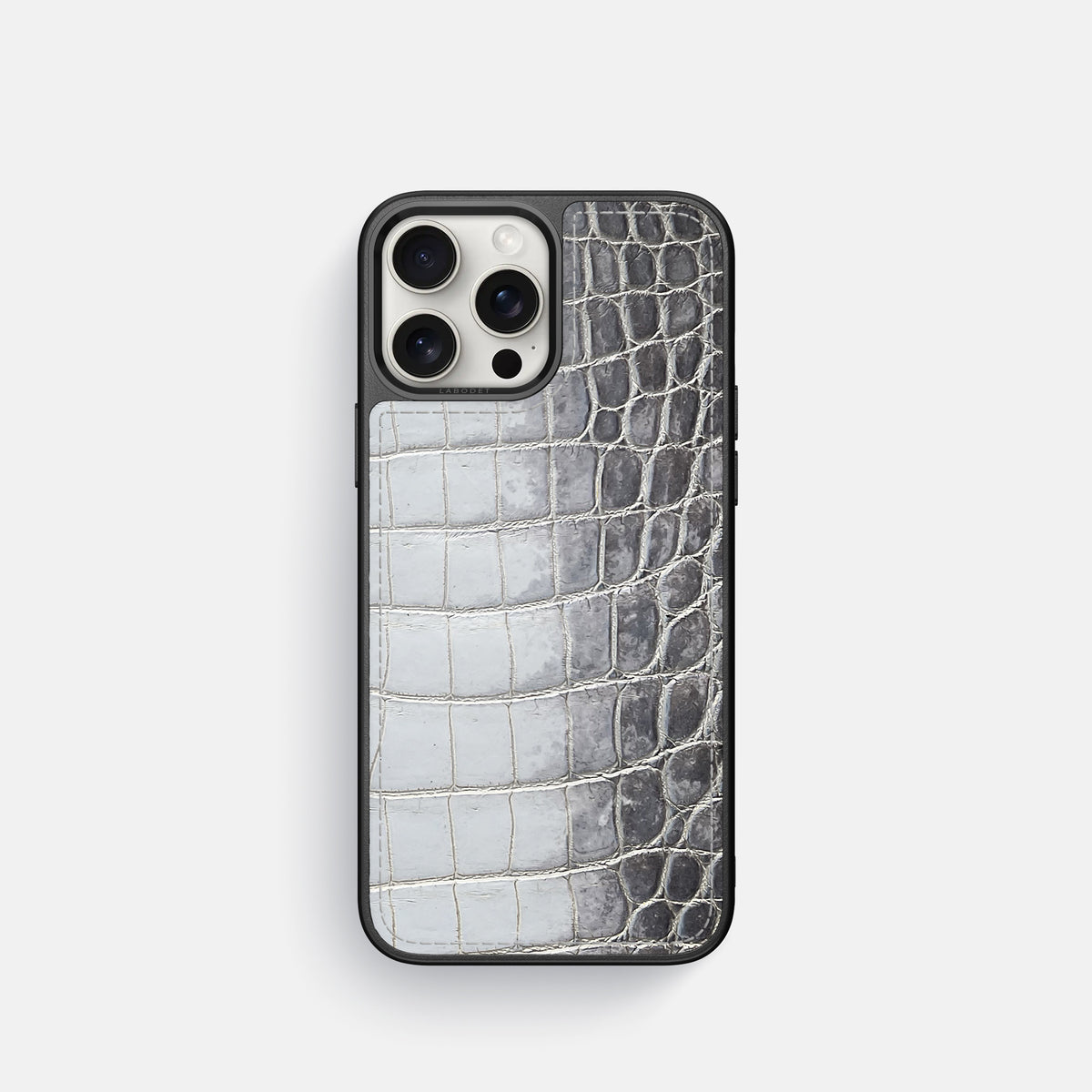 Silver iPhone 16 Pro Sport Case Himalayan Crocodile -1 | Silver