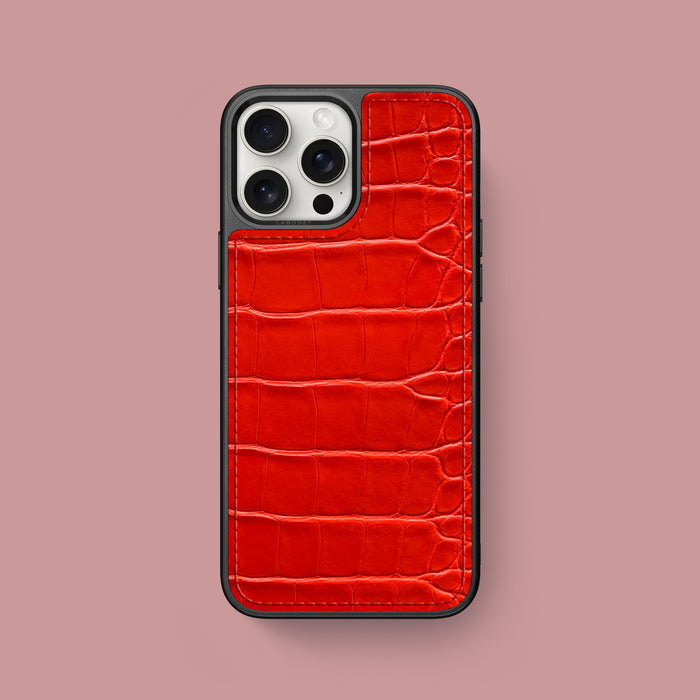 Deep Coral iPhone 16 Pro Max Alligator Sport Case 1/1 -1 | Deep Coral