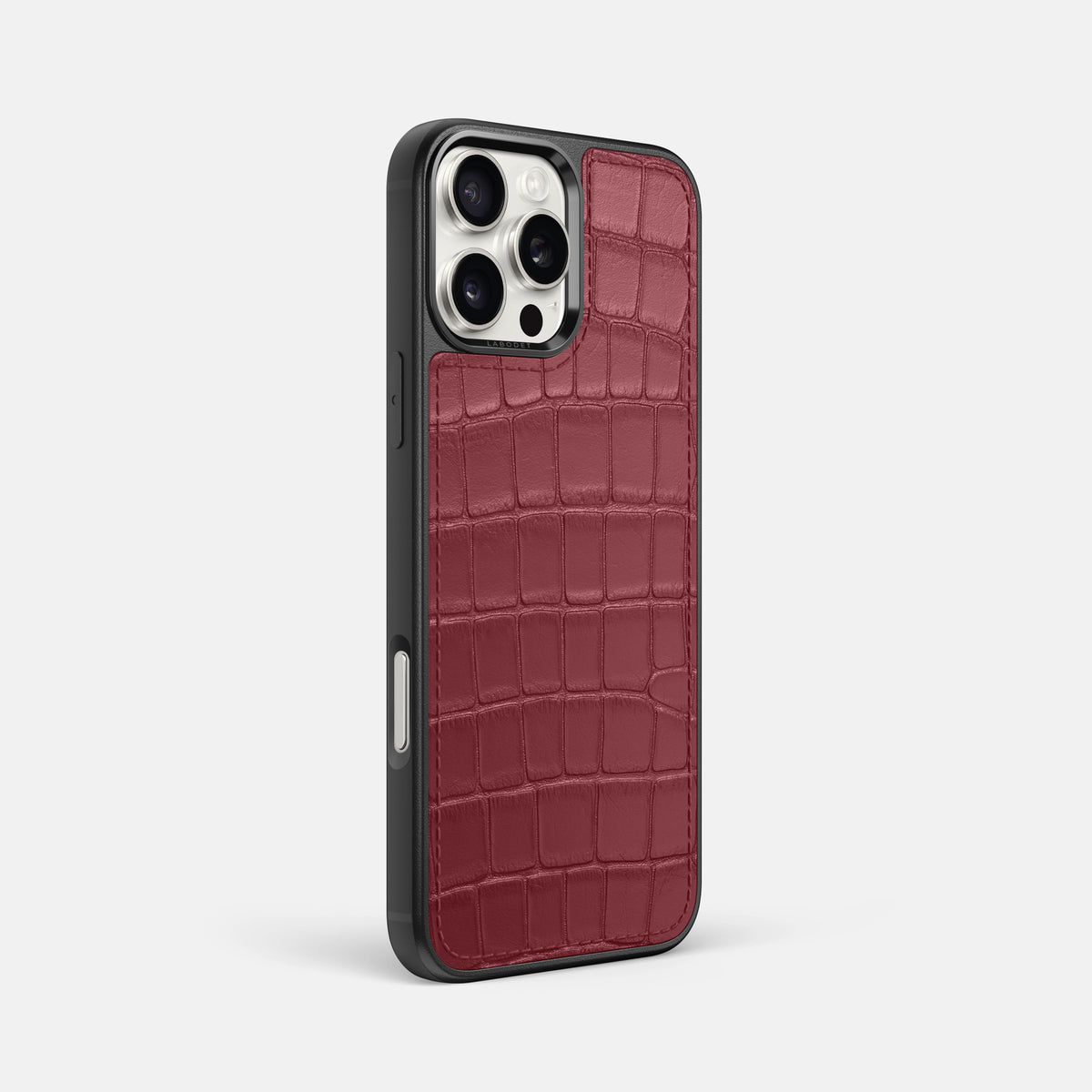 Burgundy iPhone 16 Pro Max Sport Case Alligator -2 | Burgundy