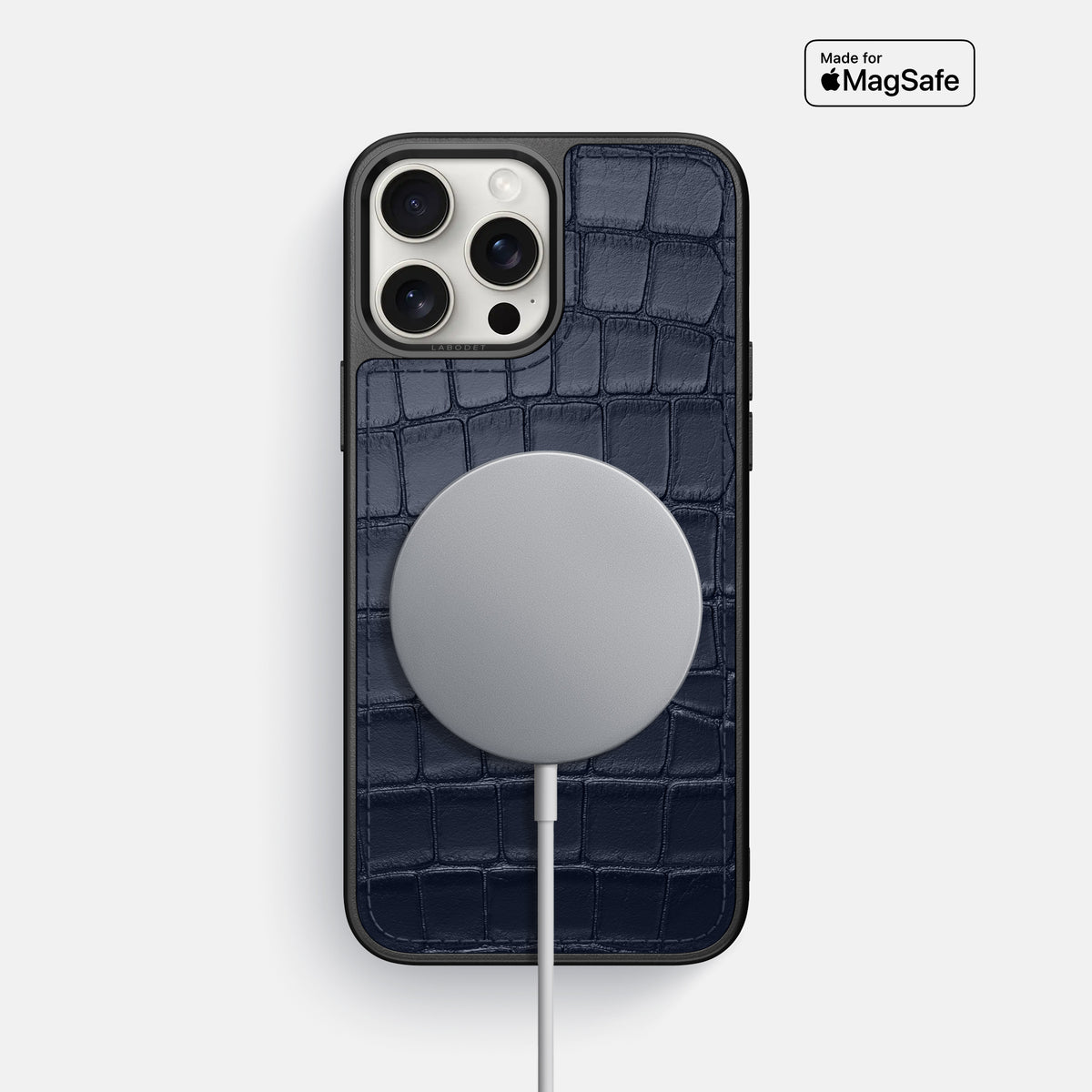 Navy Blue iPhone 16 Pro Max Sport Case Alligator -5 | Navy-Blue