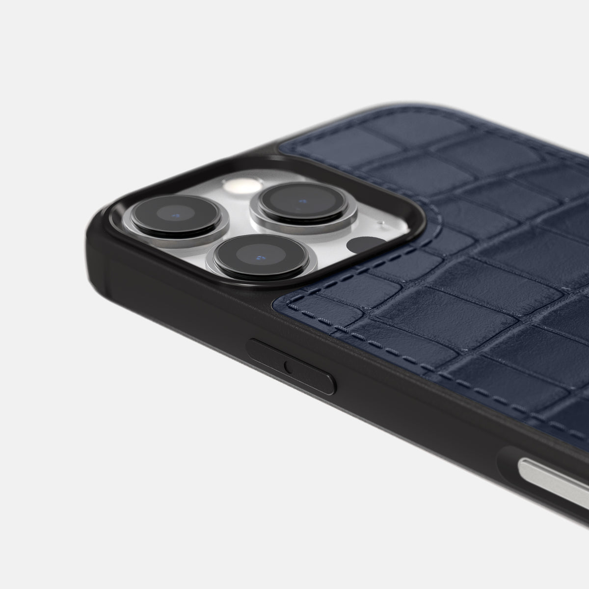 Navy Blue iPhone 16 Pro Max Sport Case Alligator -6 | Navy-Blue