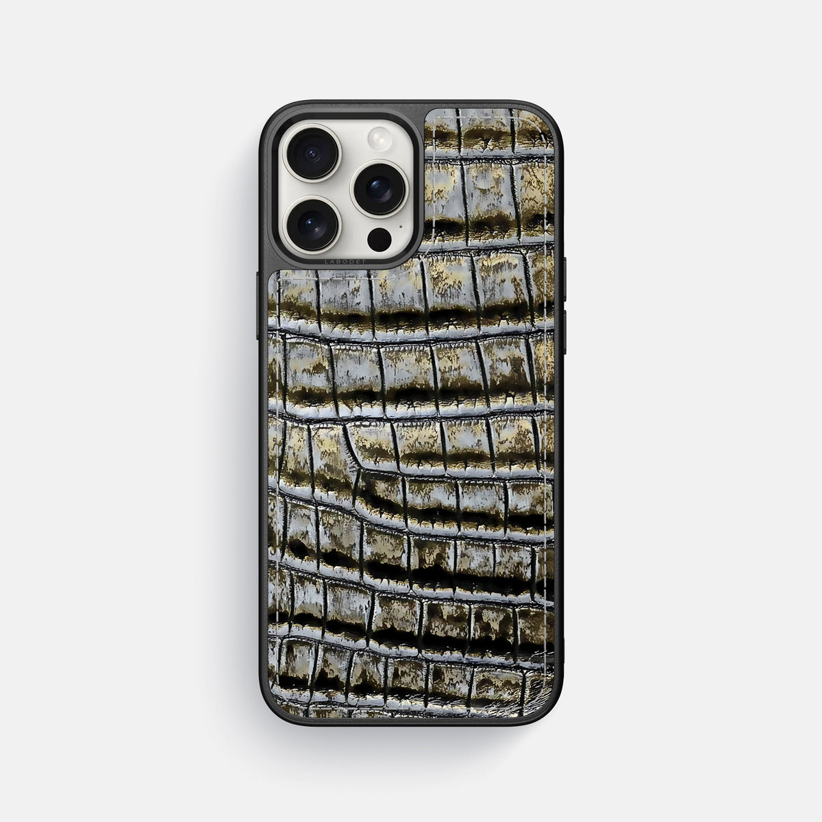 Antique-Bronze iPhone 16 Pro Max Sport Case Himalayan Crocodile -1 | Antique-Bronze