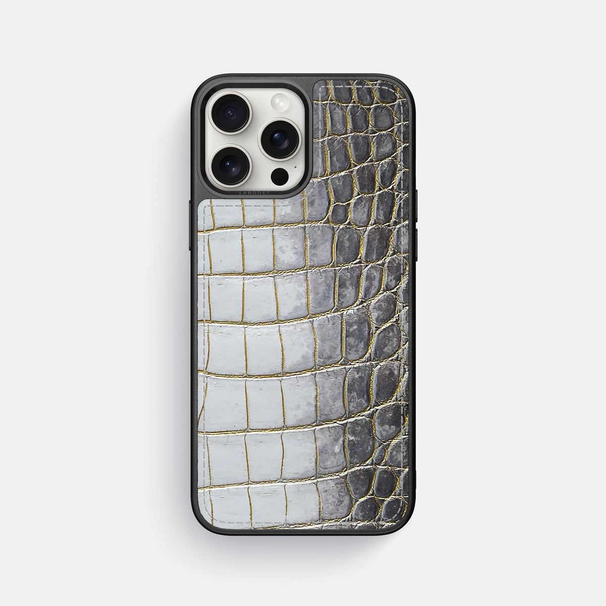 Gold iPhone 16 Pro Max Sport Case Himalayan Crocodile -1 | Gold