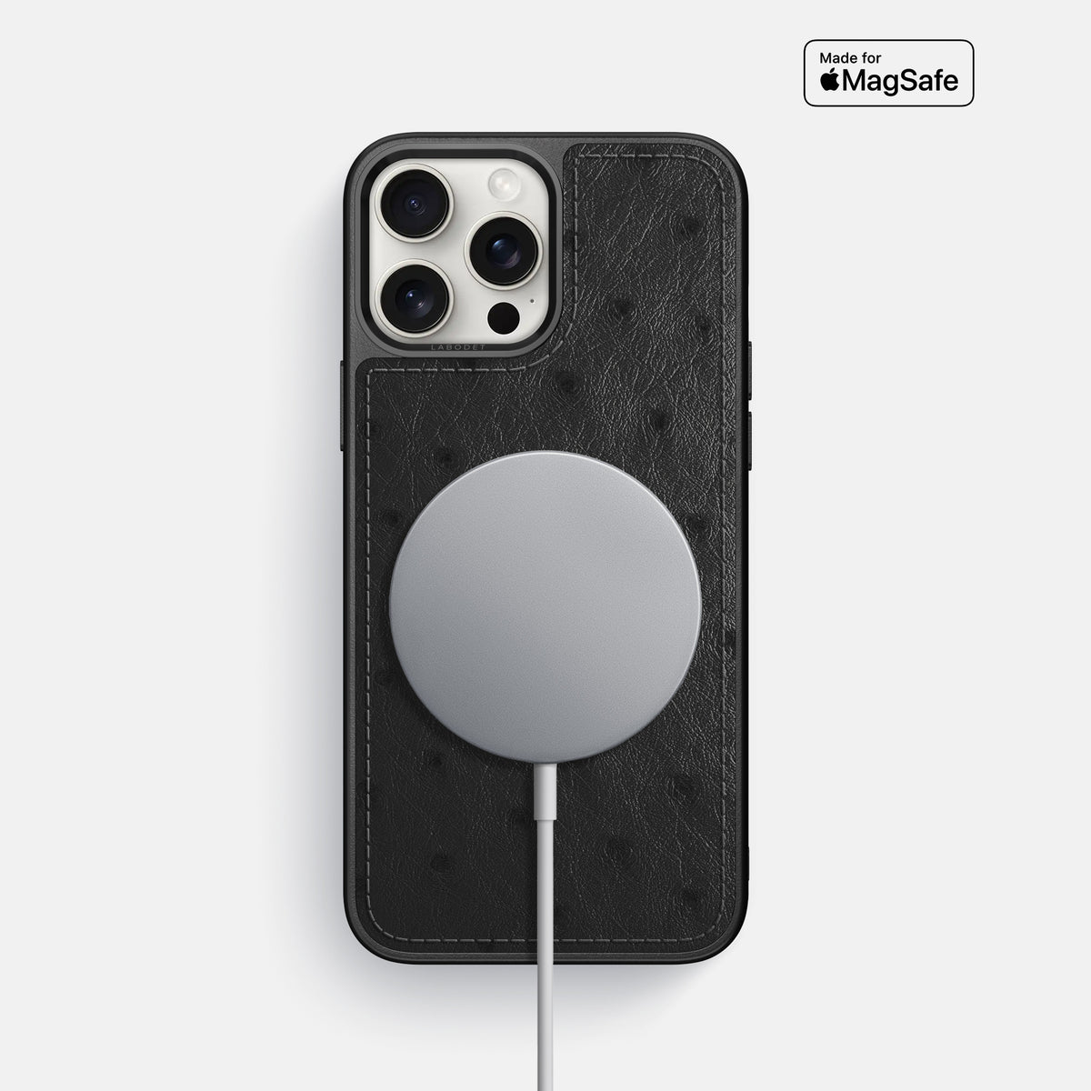Black iPhone 16 Pro Max Sport Case Ostrich -5 | Black