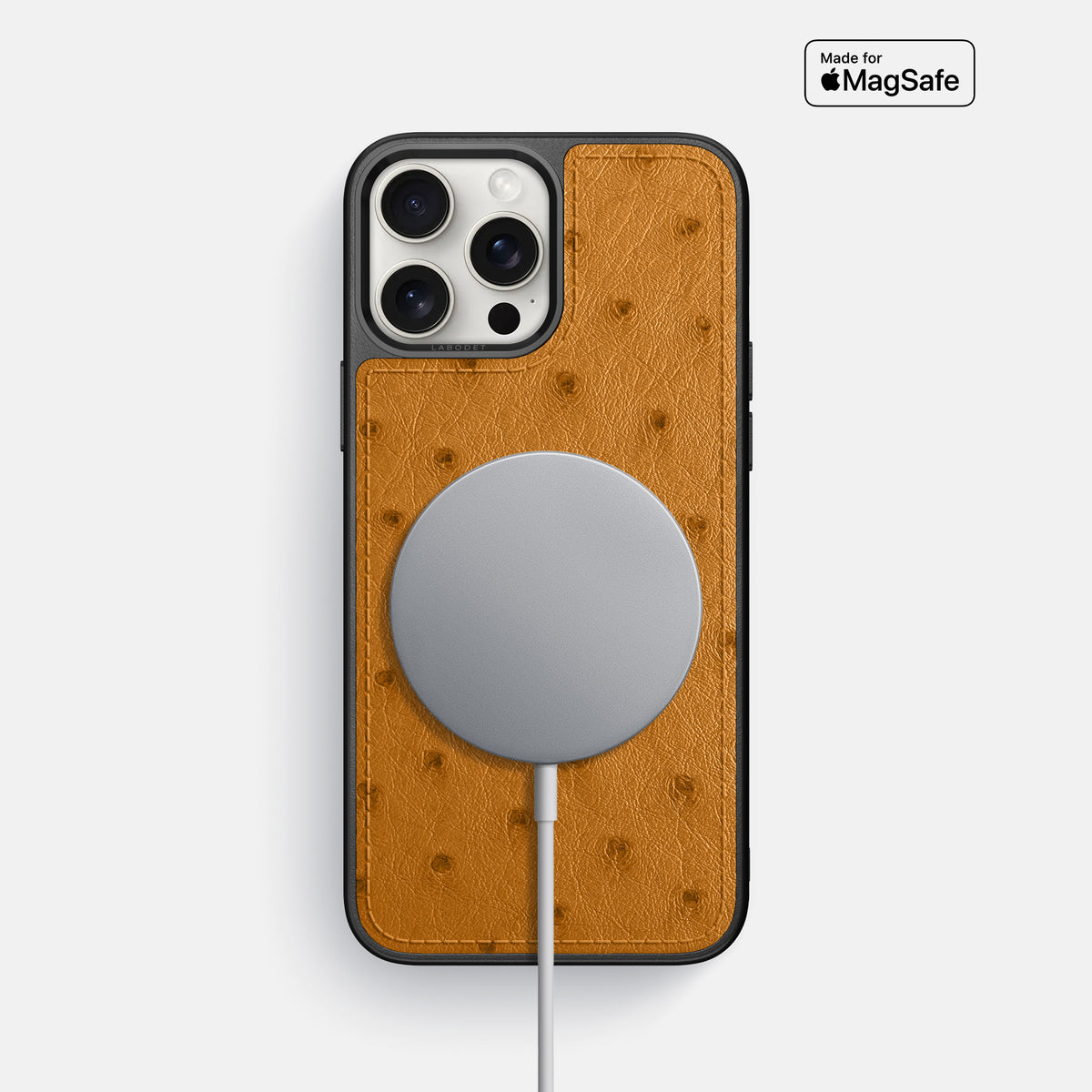 Chestnut iPhone 16 Pro Max Sport Case Ostrich -5 | Chestnut