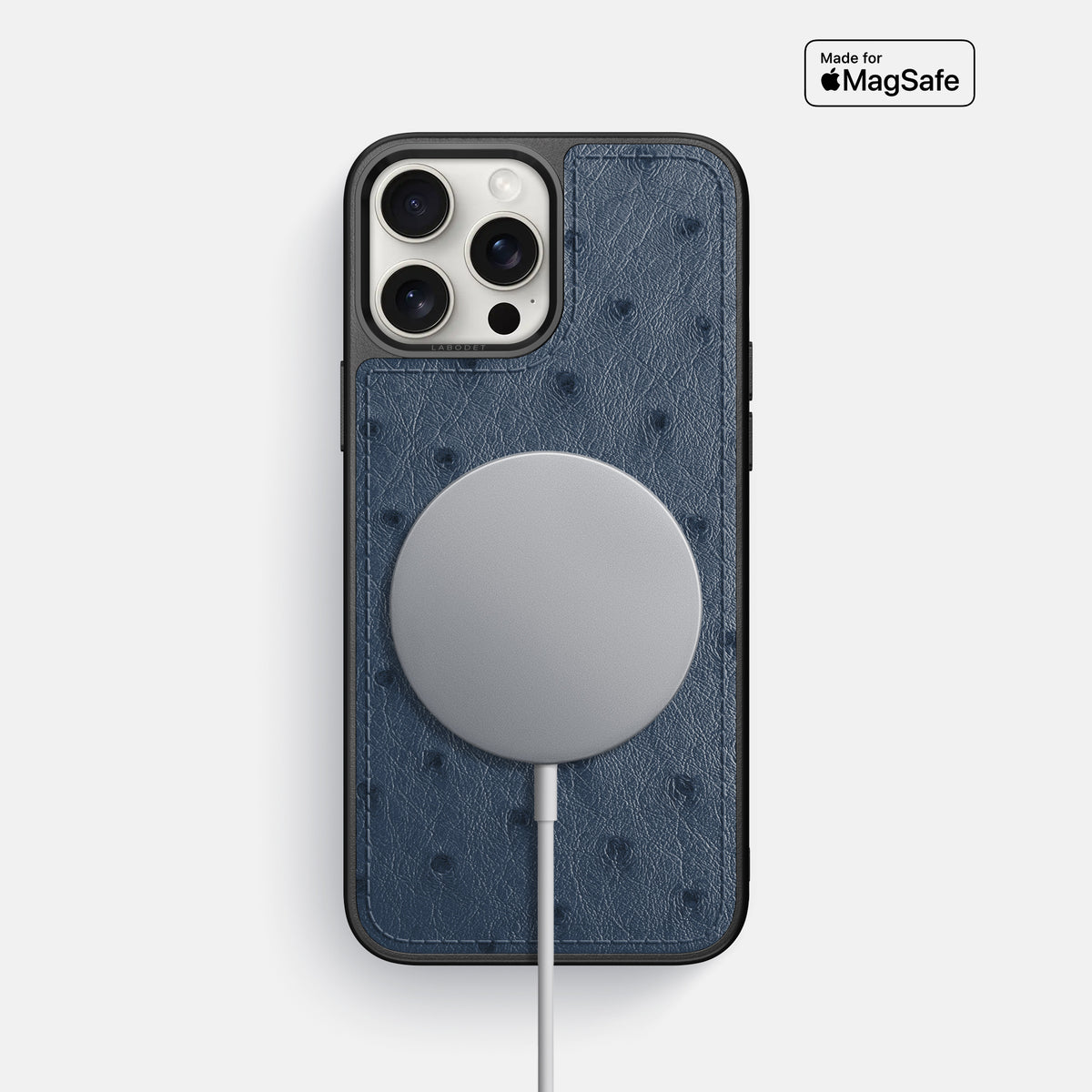 Navy-Blue iPhone 16 Pro Max Sport Case Ostrich -5 | Navy-Blue