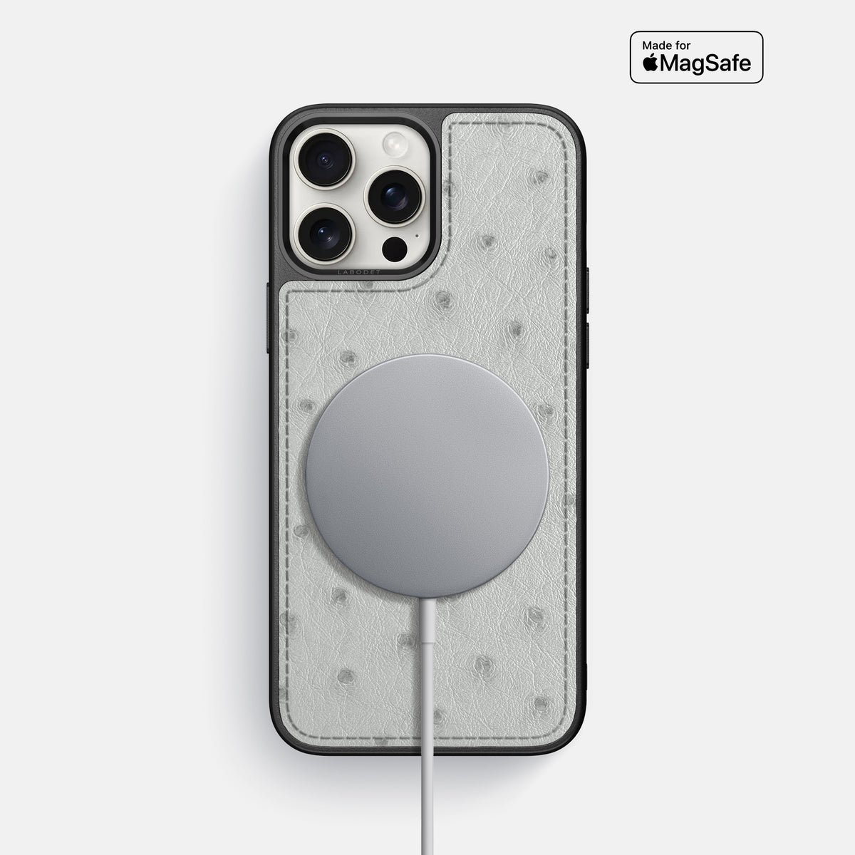 White iPhone 16 Pro Max Sport Case Ostrich -5 | White