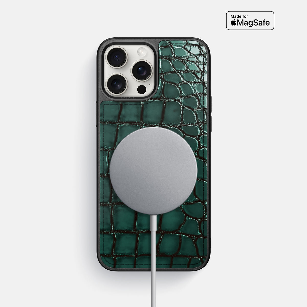 Green iPhone 16 Pro Max Sport Case Patina Alligator -5 | Green