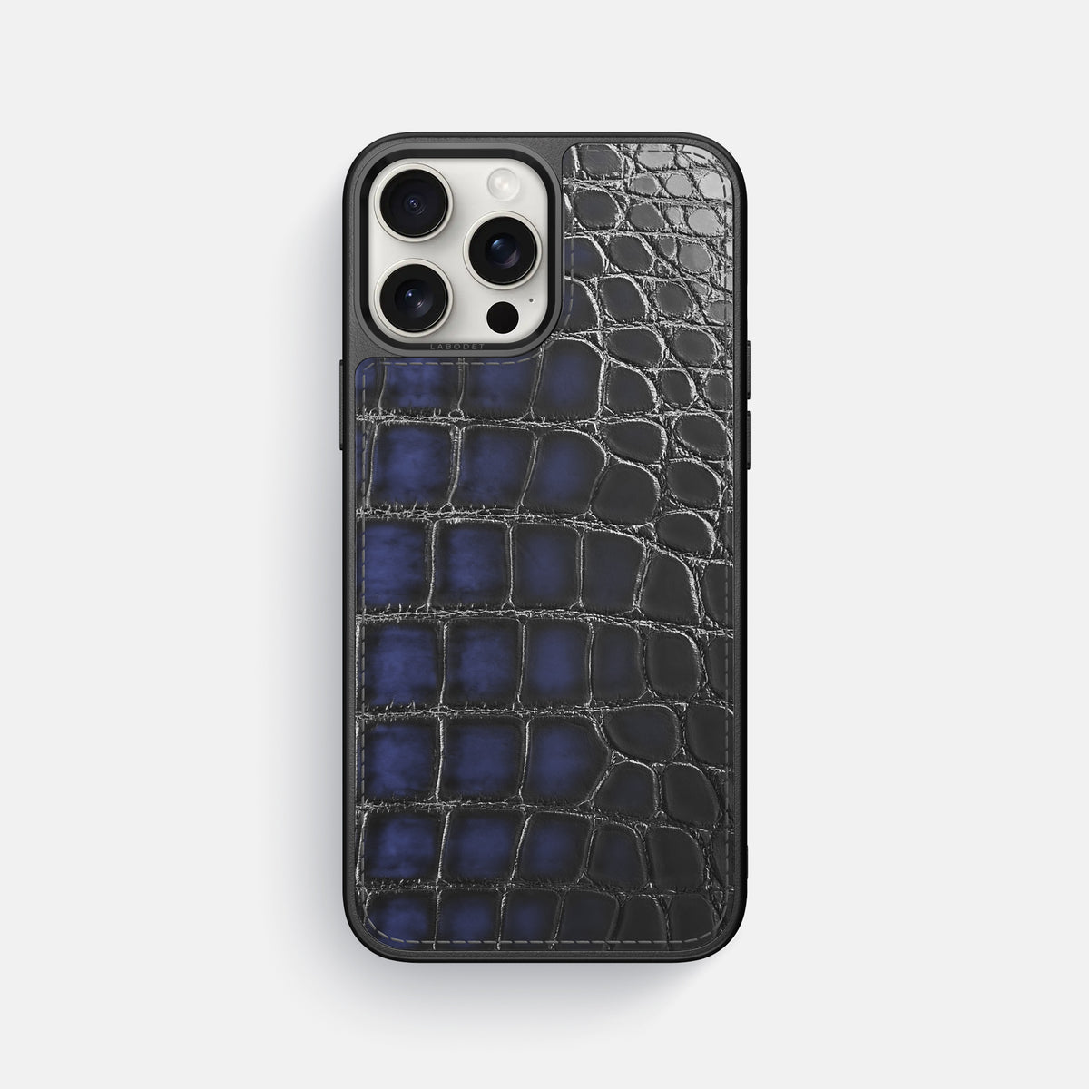 Havana-Blue iPhone 16 Pro Max Sport Case Patina Alligator -1 | Havana-Blue
