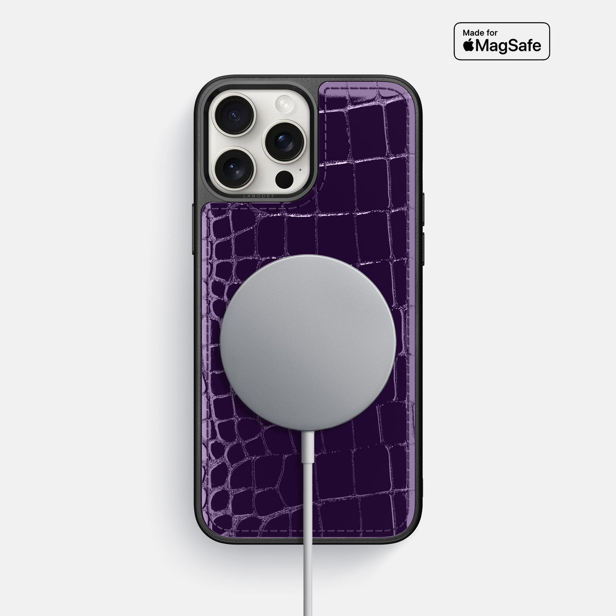 Purple iPhone 16 Pro Max Sport Case Shiny Alligator -5 | Purple