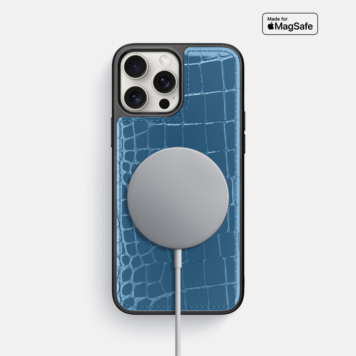 Blue iPhone 16 Pro Max Sport Case Shiny Alligator -5 | Blue