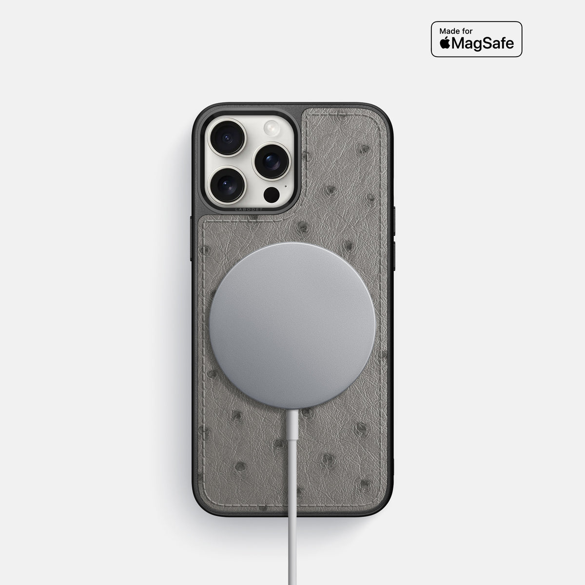 Grey iPhone 16 Pro Sport Case Ostrich -5 | Grey