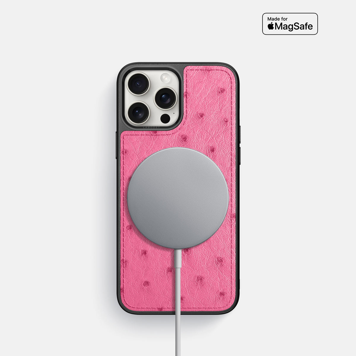 Pink iPhone 16 Pro Sport Case Ostrich -5 | Pink