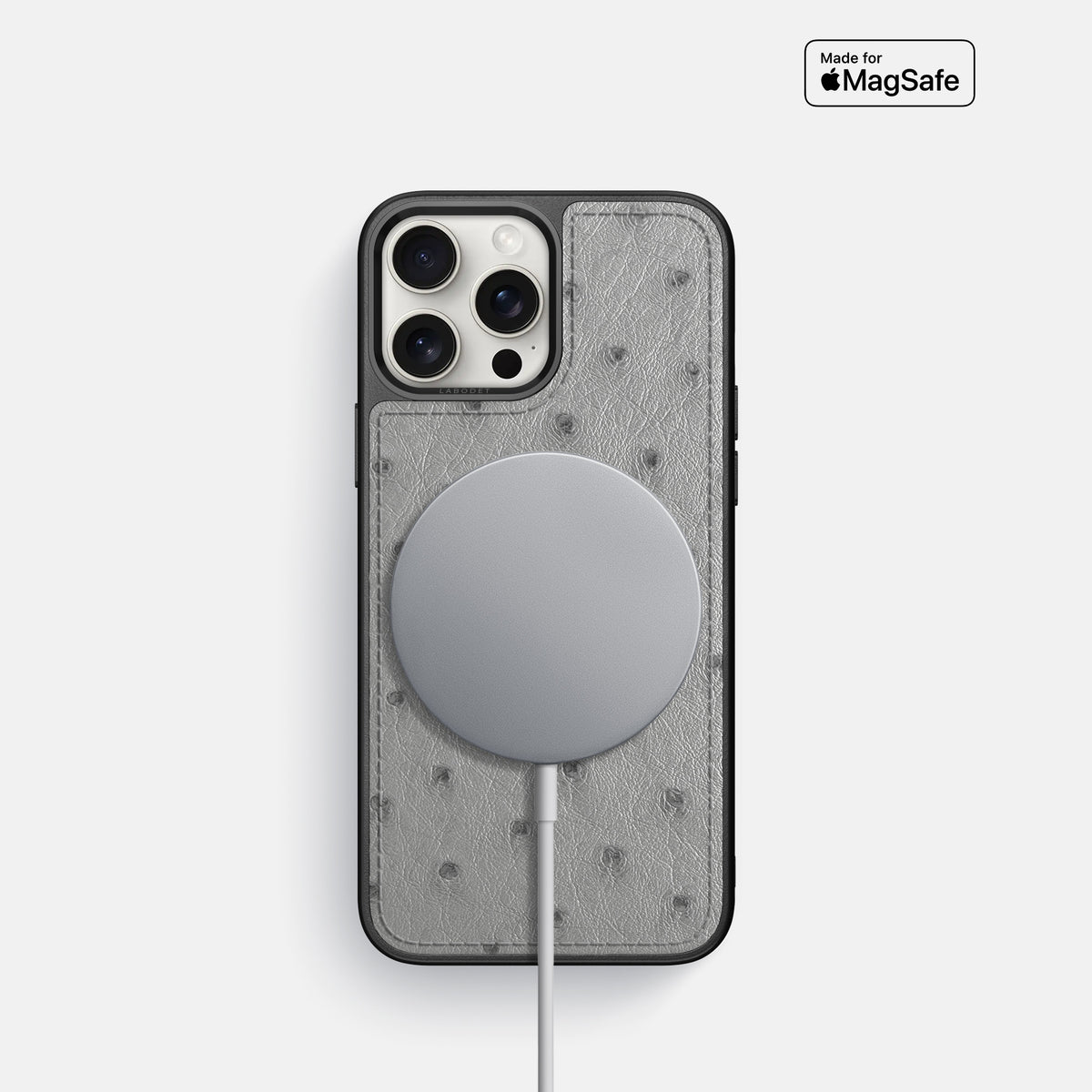 Silver iPhone 16 Pro Sport Case Ostrich -5 | Silver
