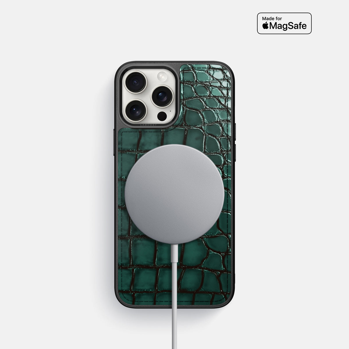 Green iPhone 16 Pro Sport Case Patina Alligator -5 | Green