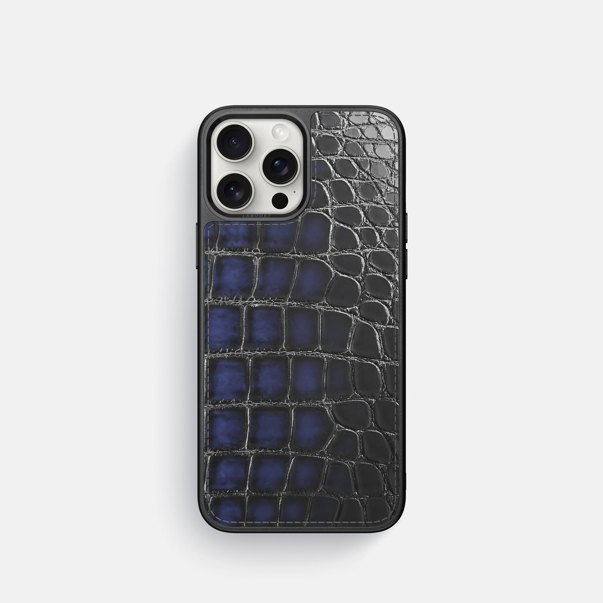 Havana-Blue iPhone 16 Pro Sport Case Patina Alligator -1 | Havana-Blue