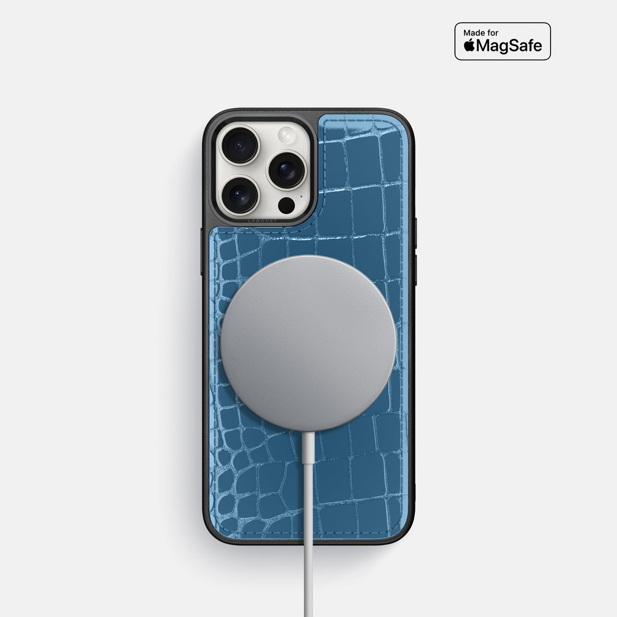 Blue iPhone 16 Pro Sport Case Shiny Alligator -5 | Blue