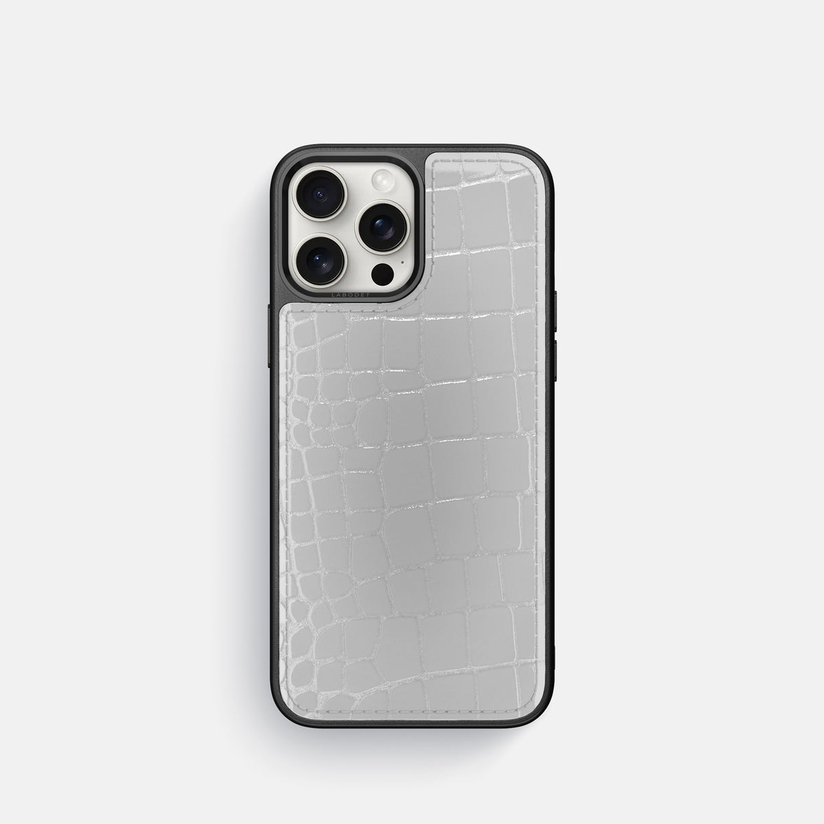 White iPhone 16 Pro Sport Case Shiny Alligator -1 | White