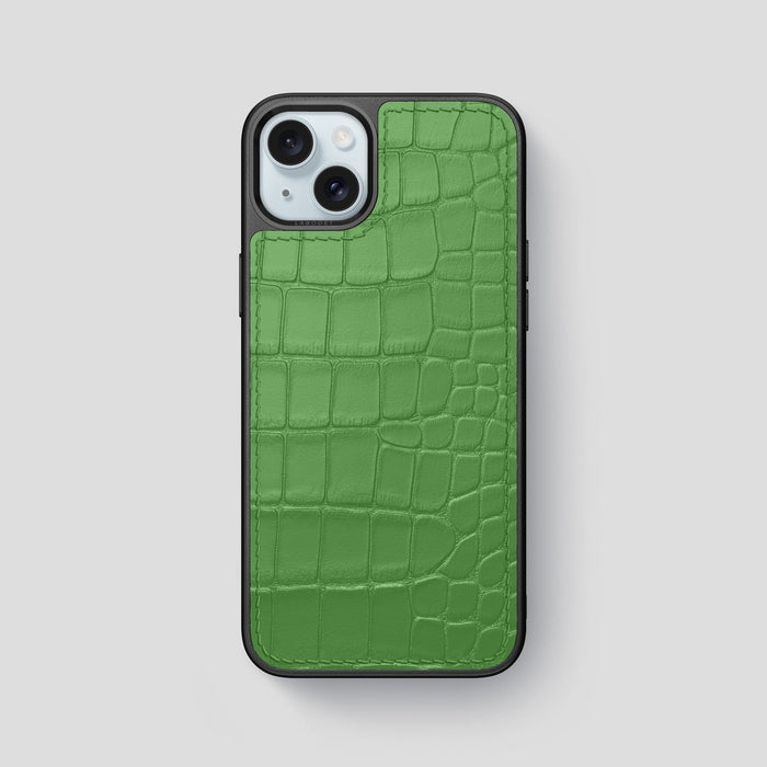 Apple-Green iPhone 15 Plus Sport Case Alligator -1 | Apple-Green