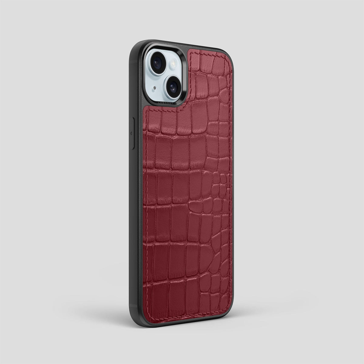 Burgundy iPhone 15 Plus Sport Case Alligator -2 | Burgundy
