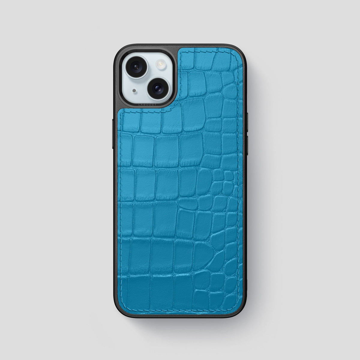 Curaçao-Blue iPhone 15 Plus Sport Case Alligator -1 | Curaçao-Blue