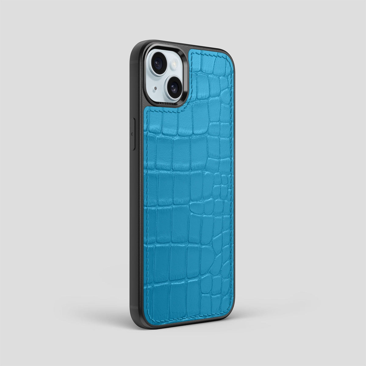 Curaçao-Blue iPhone 15 Plus Sport Case Alligator -2 | Curaçao-Blue