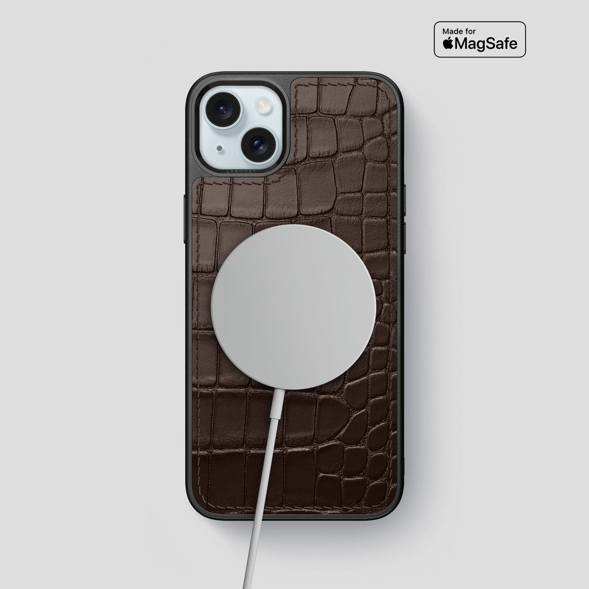 Dark Brown iPhone 15 Plus Sport Case Alligator -5 | Dark-Brown