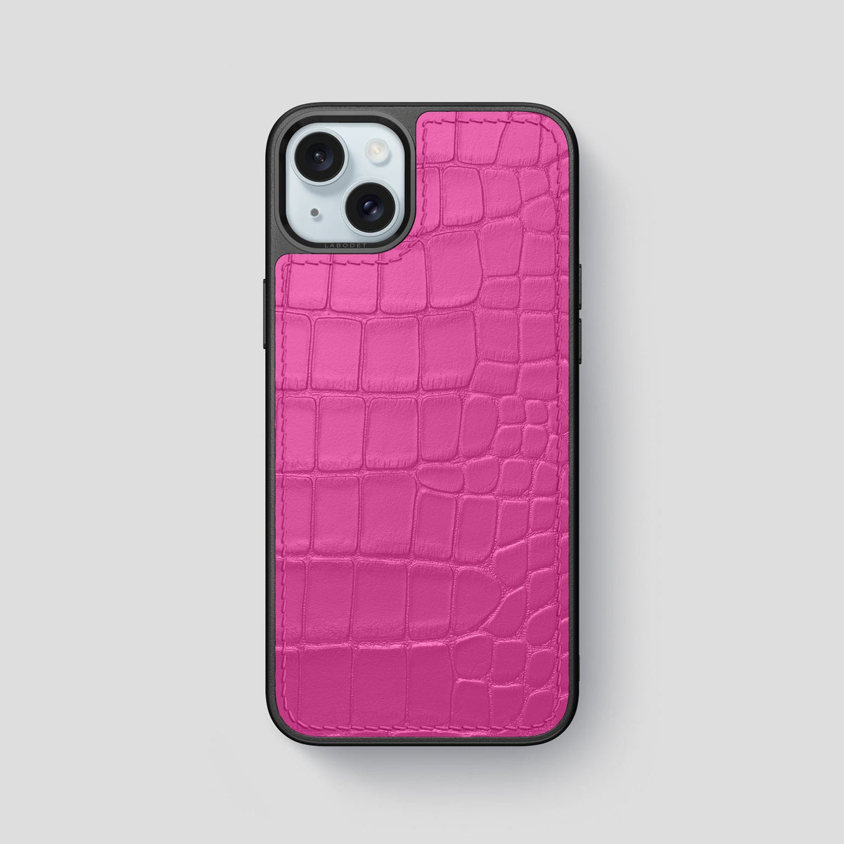 Fuchsia iPhone 15 Plus Sport Case Alligator -1 | Fuchsia