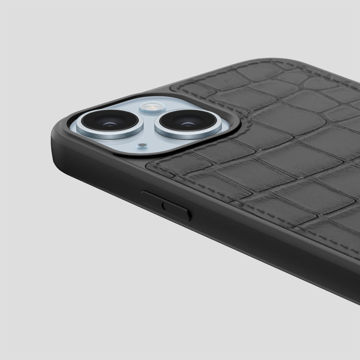 Grey iPhone 15 Plus Sport Case Alligator -6 | Grey