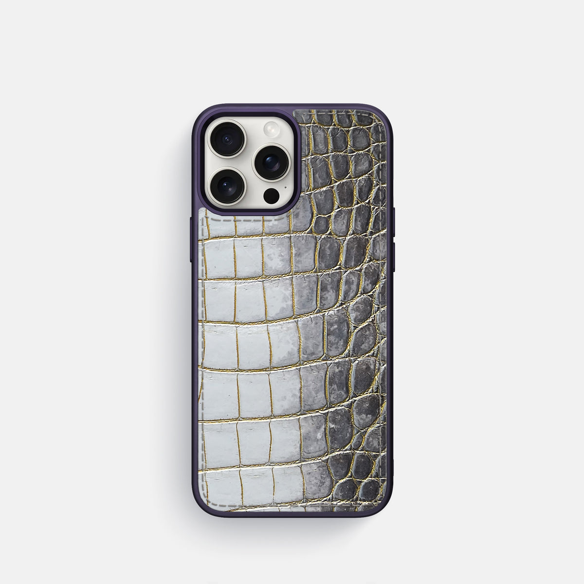 Gold iPhone 16 Pro Toned Sport Case with Purple -1 | Gold-Purple