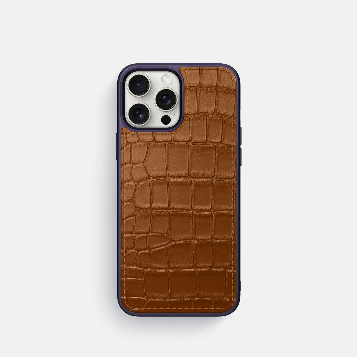 Honey iPhone 16 Pro Toned Sport Case In Alligator with Purple -1 | Honey-Purple