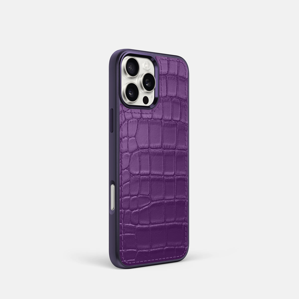 Purple iPhone 16 Pro Toned Sport Case In Alligator with Purple -2 | Purple-Purple