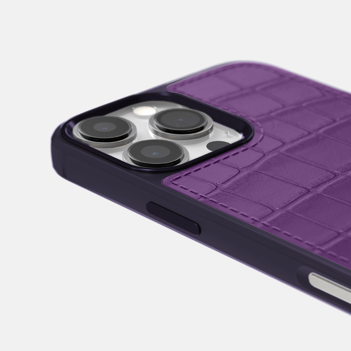 Purple iPhone 16 Pro Toned Sport Case In Alligator with Purple -5 | Purple-Purple