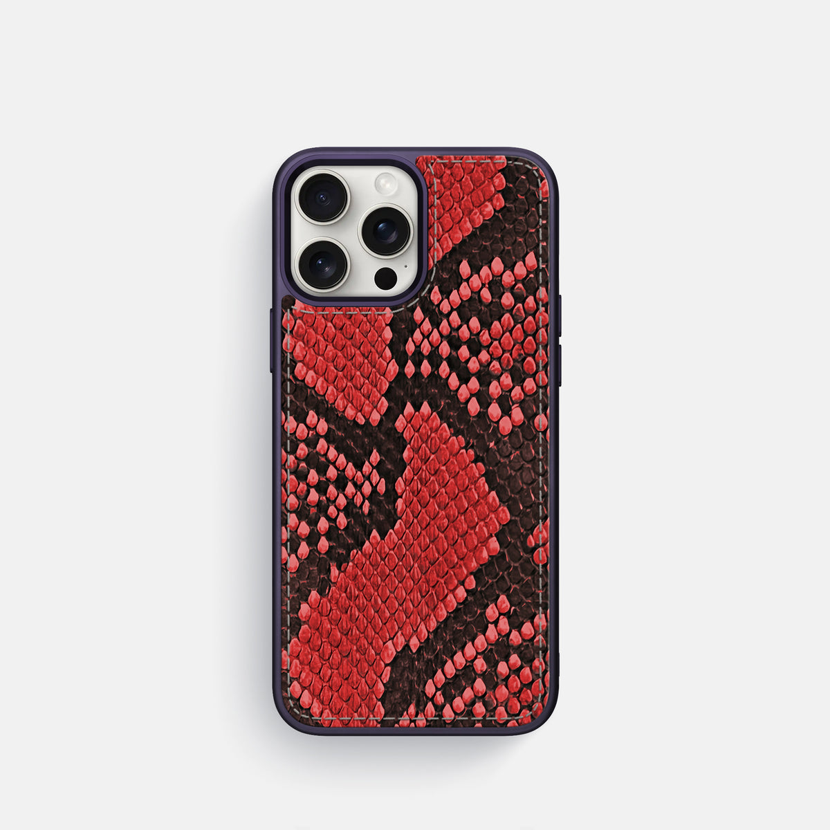 Red iPhone 16 Pro Toned Sport Case In Python with Purple -1 | Red-Purple