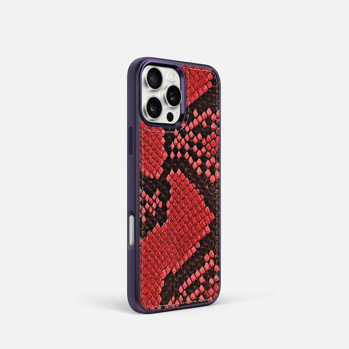 Red iPhone 16 Pro Toned Sport Case In Python with Purple -2 | Red-Purple