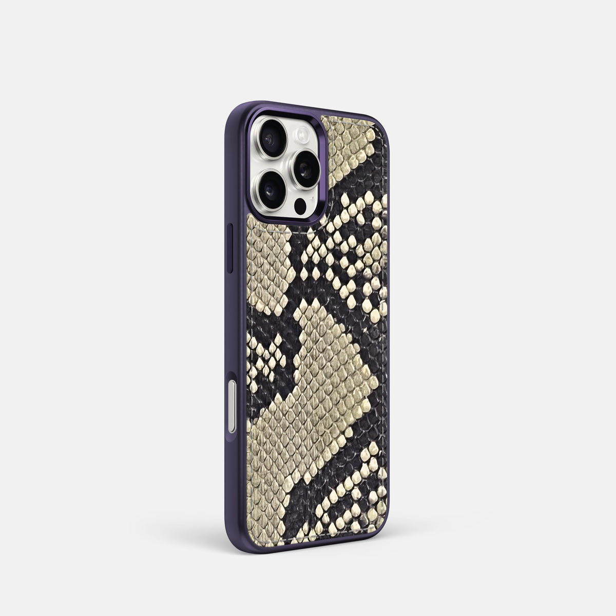 Savannah iPhone 16 Pro Toned Sport Case In Python with Purple -2 | Savannah-Purple