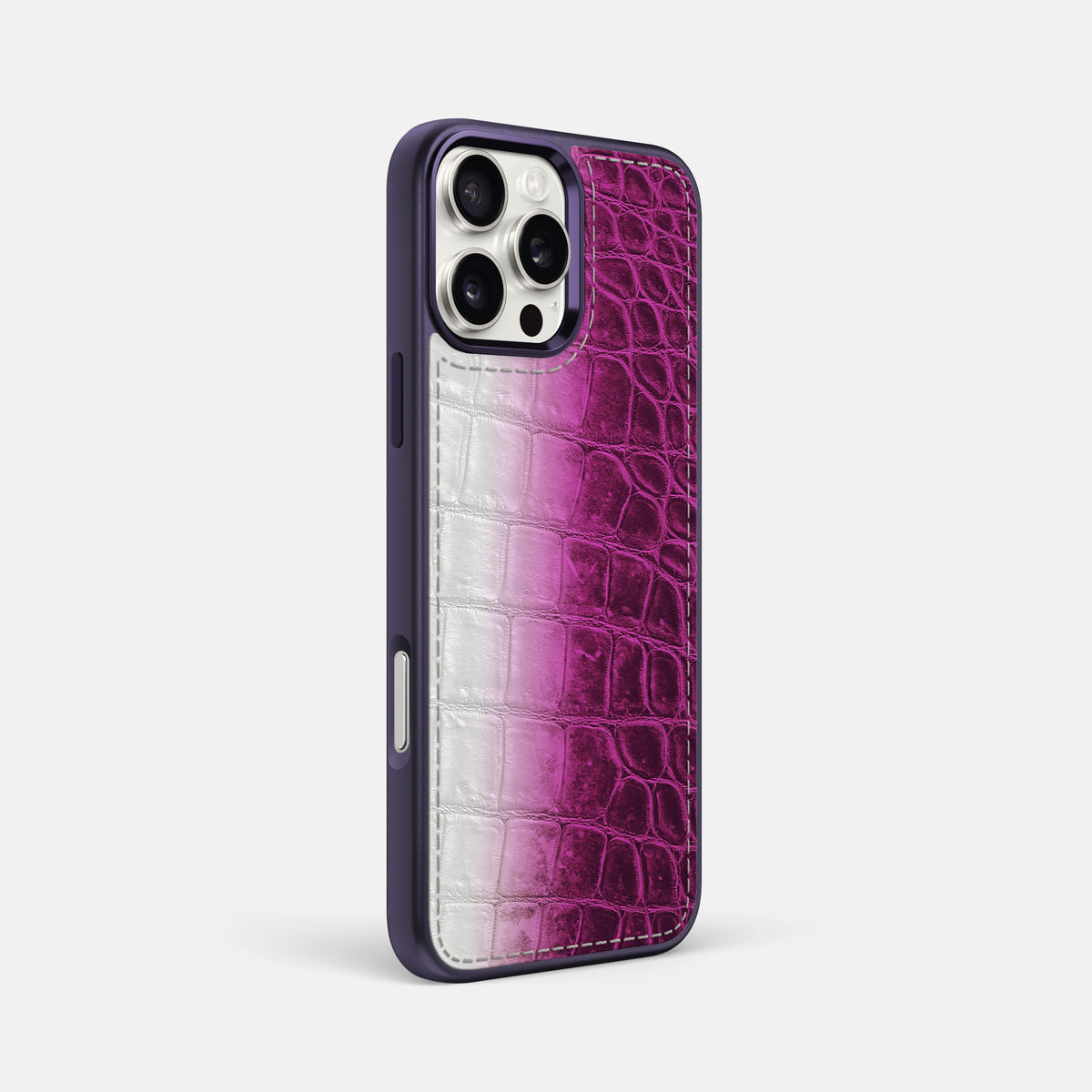Fuchsia iPhone 16 Pro Max Toned Sport Case with Purple -2 | Fuchsia-Purple