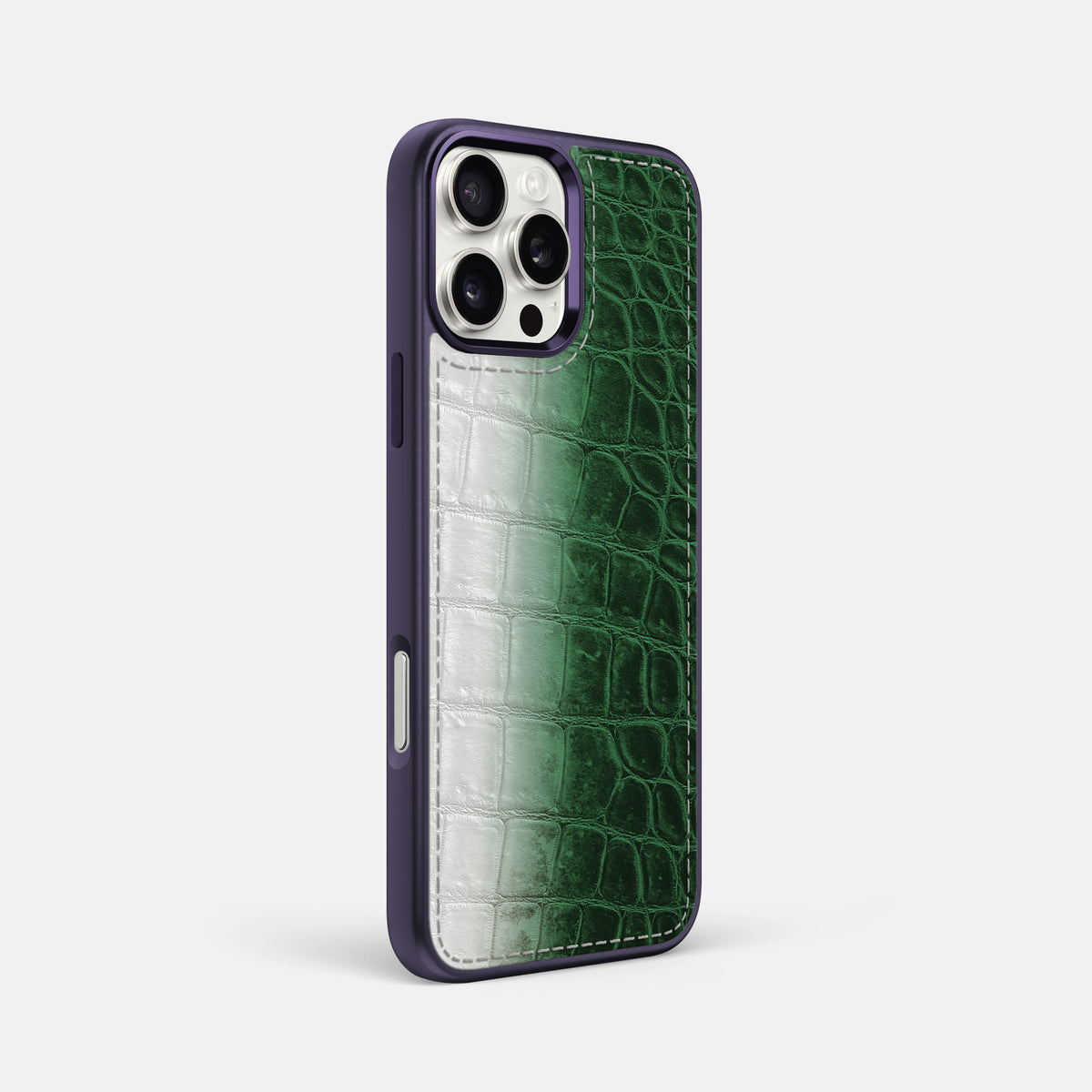 Green iPhone 16 Pro Max Toned Sport Case with Purple -2 | Green-Purple