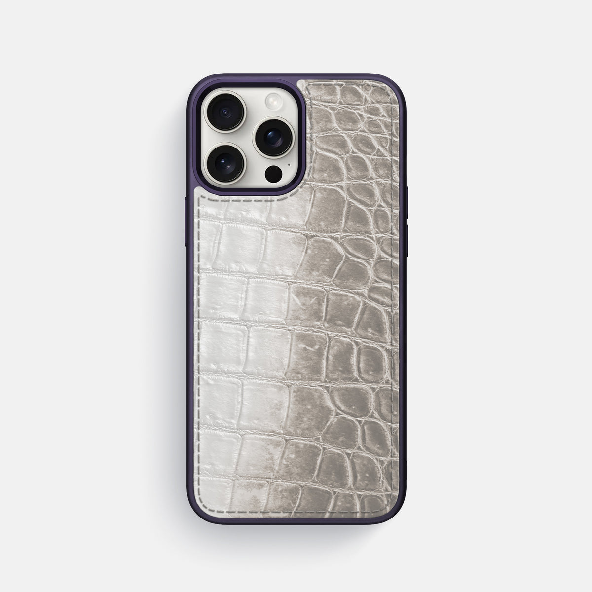 Grey iPhone 16 Pro Max Toned Sport Case with Purple -1 | Grey-Purple