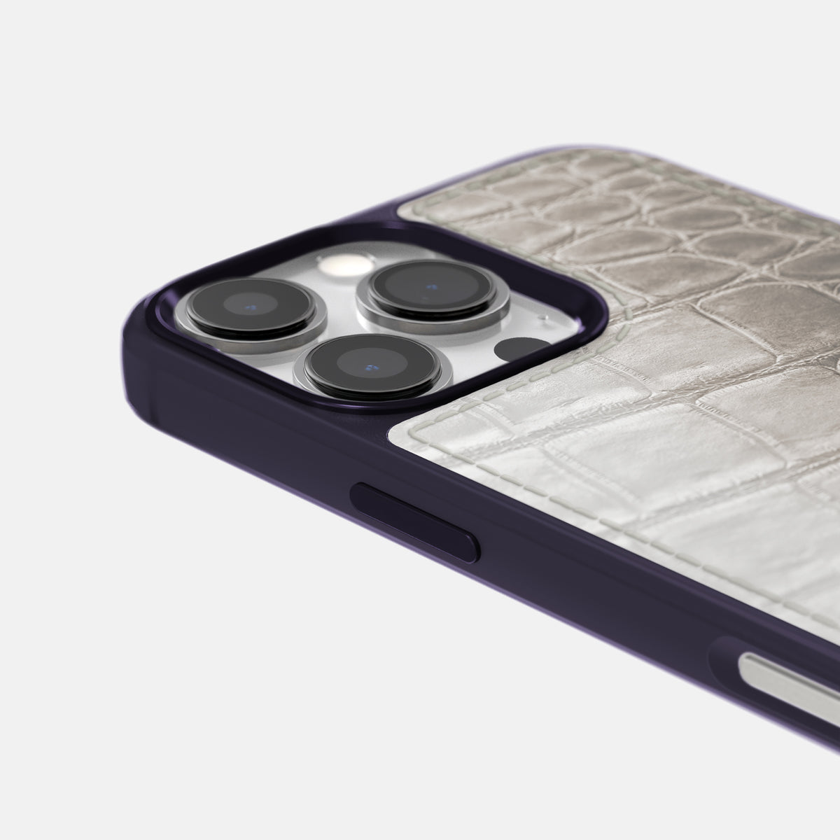 Grey iPhone 16 Pro Max Toned Sport Case with Purple -5 | Grey-Purple