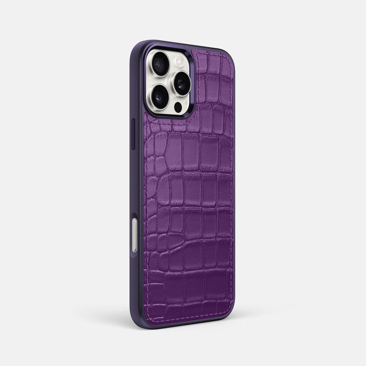 Purple iPhone 16 Pro Max Toned Sport Case In Alligator with Purple -2 | Purple-Purple