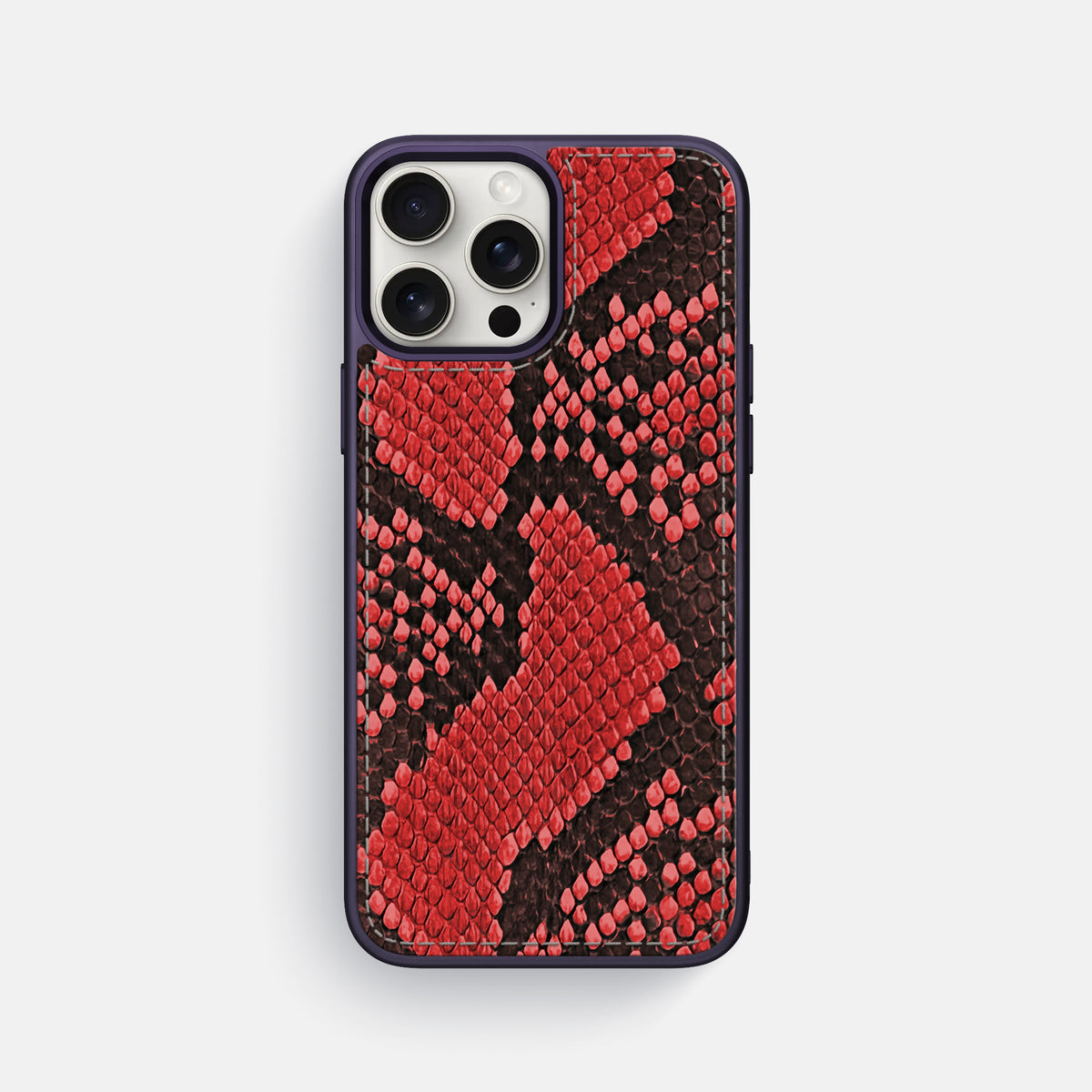 Red iPhone 16 Pro Max Toned Sport Case In Python with Purple -1 | Red-Purple