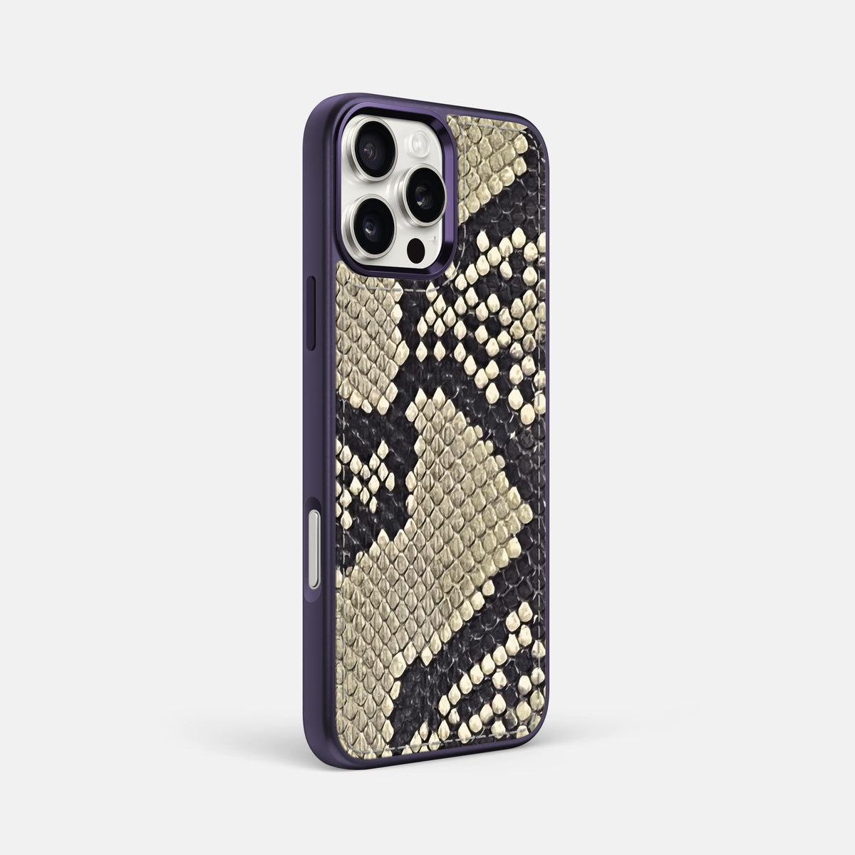Savannah iPhone 16 Pro Max Toned Sport Case In Python with Purple -2 | Savannah-Purple